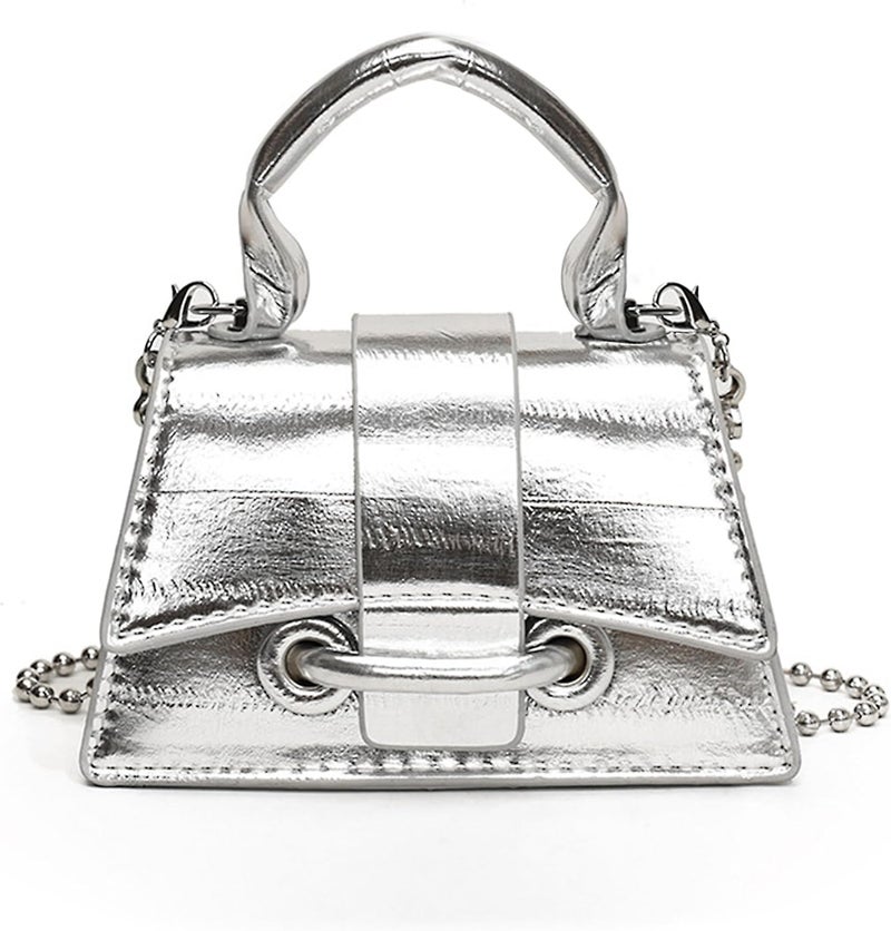 FALETO Mini Purses for Women Y2K Top Handle Crossbody Bag Stylish Tiny Clutch Shoulder Handbag for Cocktail Party Prom - Image 1